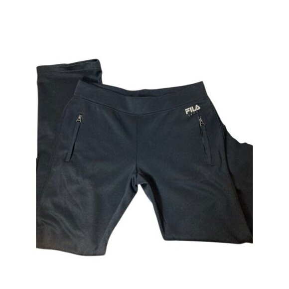 Womens Fila‎ Sport Active Wear Regular Rise Flare Leg Pant Black S - Picture 2 of 6